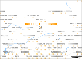 map of Vale Fontes de Baixo
