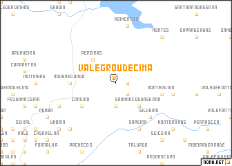 map of Vale Grou de Cima
