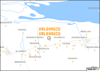 map of Valeh Mūzū