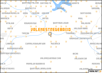 map of Vale Mestre de Baixo