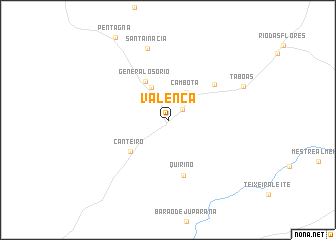 map of Valença