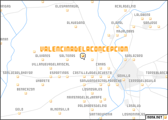 map of Valencina de la Concepción