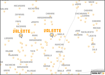 map of Valente