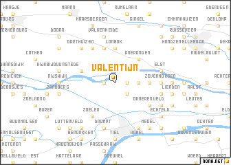map of Valentijn