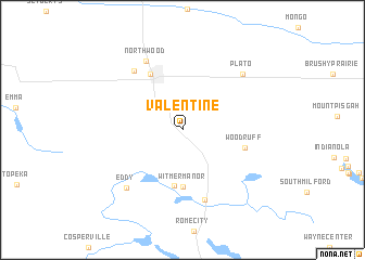 map of Valentine