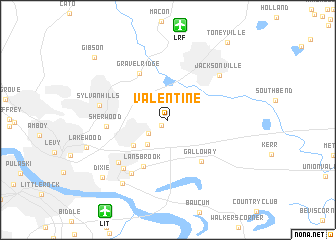 map of Valentine