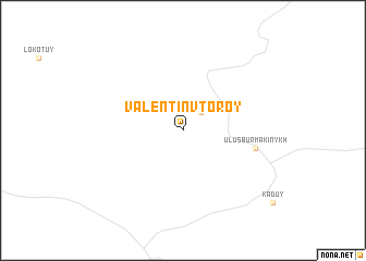 map of Valentin Vtoroy