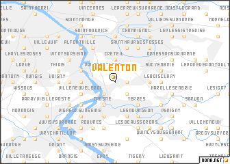map of Valenton