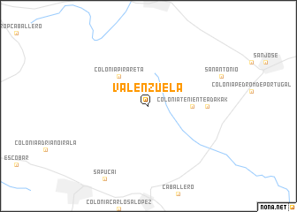 map of Valenzuela