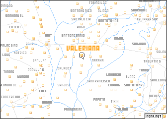 map of Valeriana