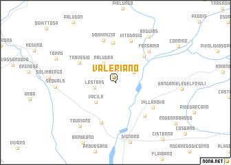 map of Valeriano