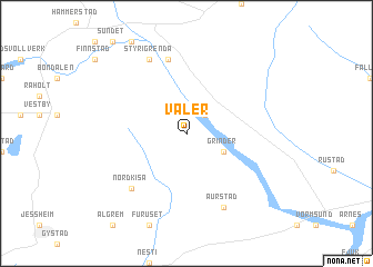 map of Våler