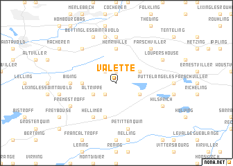 map of Valette