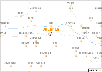 map of Valgale