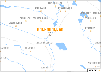 map of Vålhåvallen