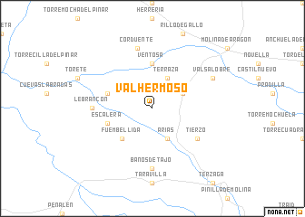 map of Valhermoso