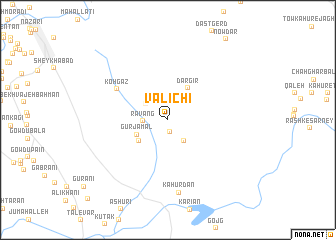 map of Valīchī