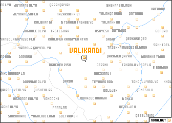 map of Valī Kandī