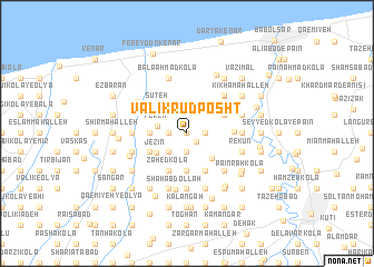 map of Valīk Rūdposht