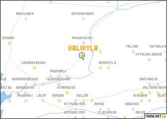 map of Välikylä