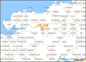 map of Valiña