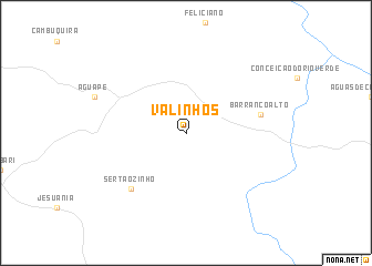 map of Valinhos