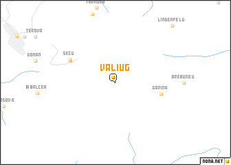 map of Văliug