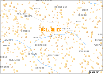 map of Valjavica