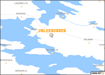 map of Valkeavaara