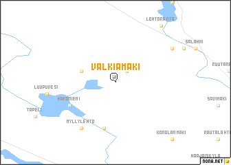 map of Valkiamäki