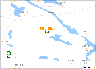 map of Valkola