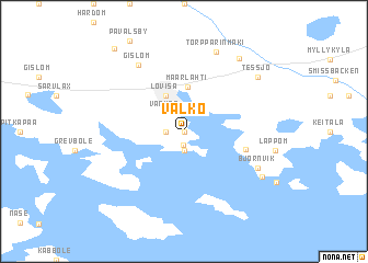 map of Valko