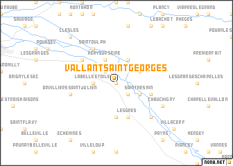 map of Vallant-Saint-Georges