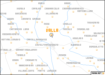 map of Vallà