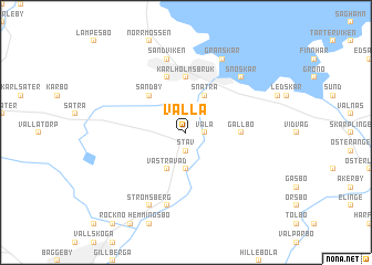 map of Valla