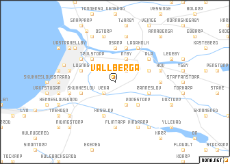 map of Vallberga