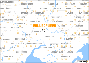 map of Valle Afuera