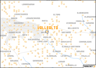 map of Valle Alto