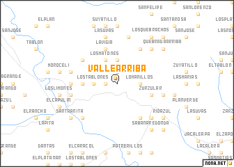 map of Valle Arriba
