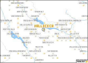map of Vallececa