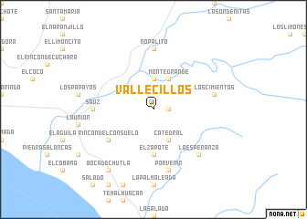 map of Vallecillos