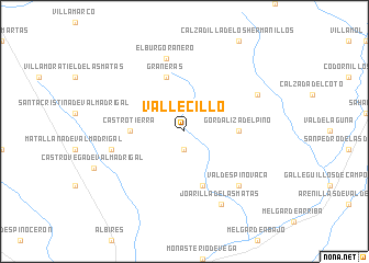 map of Vallecillo