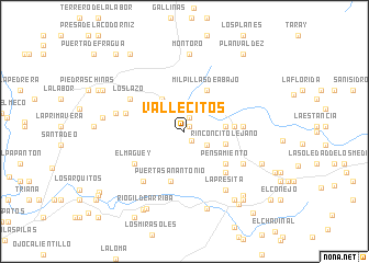 map of Vallecitos