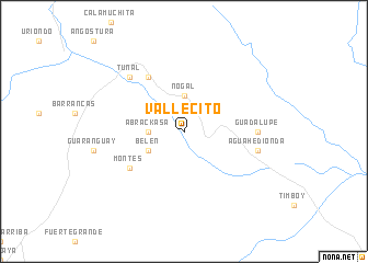 map of Vallecito