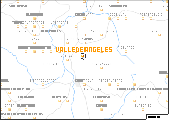 map of Valle de Ángeles