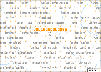 map of Valle de Dolores
