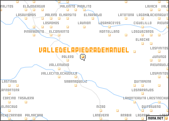 map of Valle de la Piedra de Manuel