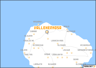 map of Vallehermosa