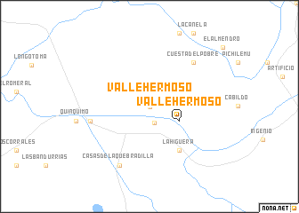 map of Valle Hermoso