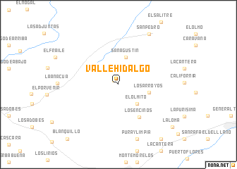 map of Valle Hidalgo